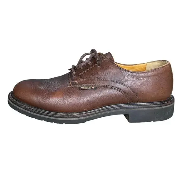 Mephisto Men’s Marlon Brown Leather Lace Up Oxford Size US 6.5